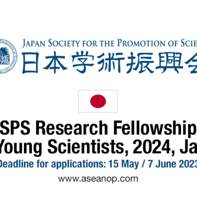 JSPS Postdoctoral Fellowship Program for Foreign Researchers FY2024 (Standard Program) Długoterminowe stypendia badawcze JSPS