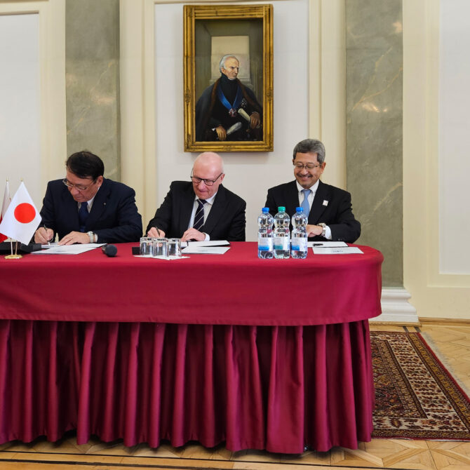 Podpisanie Memorandum of Understanding pomiędzy Instytutem Wysokich Ciśnień PAN, The Japan Steel Works, Ltd. i Mitsubishi Chemical Group Corporation